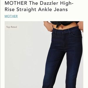 MOTHER the dazzler high rise straight dark